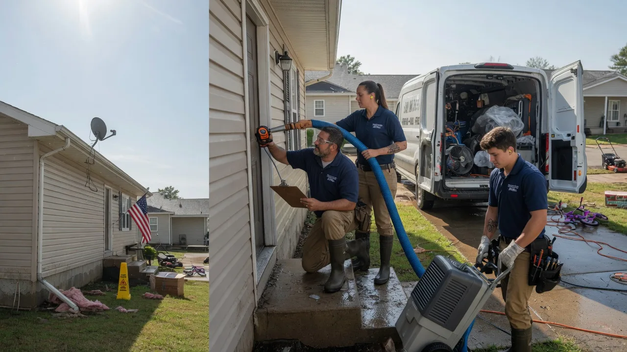 Ceiling Water Damage Restoration in New Portland, ME near me